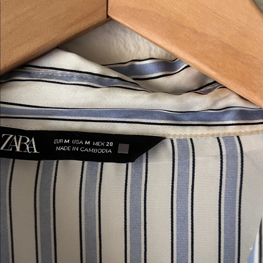 ZARA striped satin blouse - Picture 2 of 3